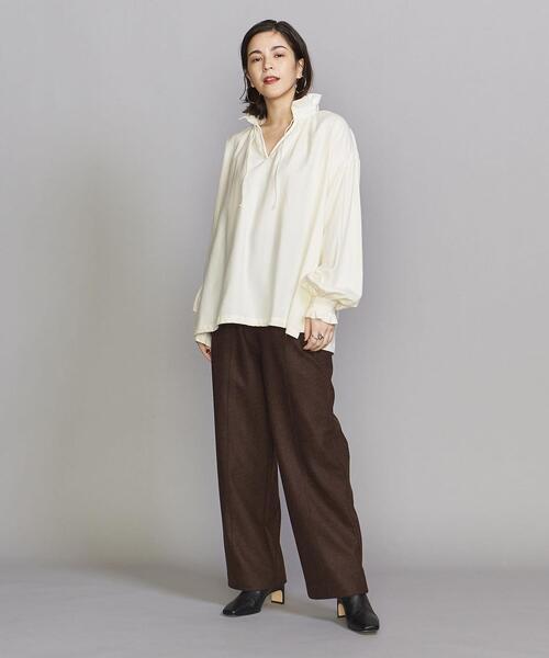 The Duchess Designs（ダッチェス・デザイン）の「＜The Duchess Designs＞フリルブラウス◆（シャツ/ブラウス・レディース・ブラック/オフホワイト・34）」の6枚目の写真