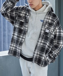 【Snap club】オーバーサイズ ネルチェックCPOジャケット
