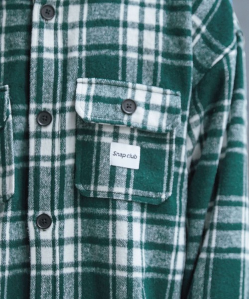 Snap club(スナップクラブ)の「【Snap club】オーバーサイズ ネルチェックCPOジャケット(ブルゾン・メンズ・ブルー系その他/ブラック系その他/ベージュ系その他/グリーン系その他・L/M)」の21枚目の写真