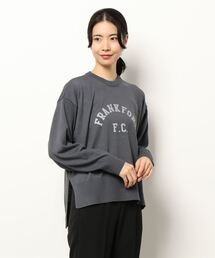 ロゴプリントニット