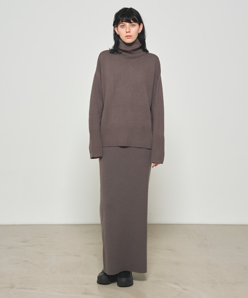 N.O.R.C by the line（ノークバイザライン）の「ウールカシミヤタートルネック（ニット/セーター・レディース・ブラック/ピンク/オフホワイト/アッシュブラウン/ベージュ/トップグレー・L/M/S）」の21枚目の写真