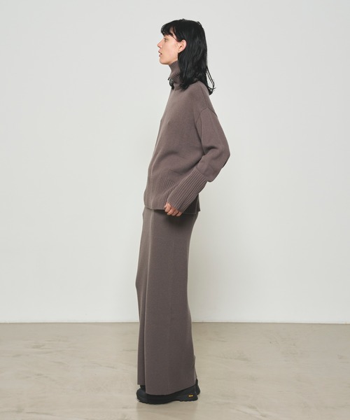 N.O.R.C by the line（ノークバイザライン）の「ウールカシミヤタートルネック（ニット/セーター・レディース・ブラック/ピンク/オフホワイト/アッシュブラウン/ベージュ/トップグレー・L/M/S）」の19枚目の写真