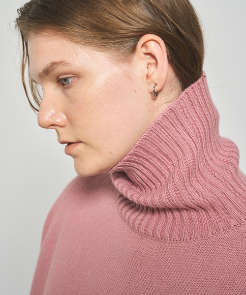 N.O.R.C by the line（ノークバイザライン）の「ウールカシミヤタートルネック（ニット/セーター・レディース・ブラック/ピンク/オフホワイト/アッシュブラウン/ベージュ/トップグレー・L/M/S）」の11枚目の写真