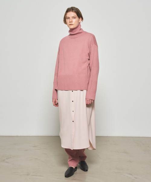 N.O.R.C by the line（ノークバイザライン）の「ウールカシミヤタートルネック（ニット/セーター・レディース・ブラック/ピンク/オフホワイト/アッシュブラウン/ベージュ/トップグレー・L/M/S）」の15枚目の写真