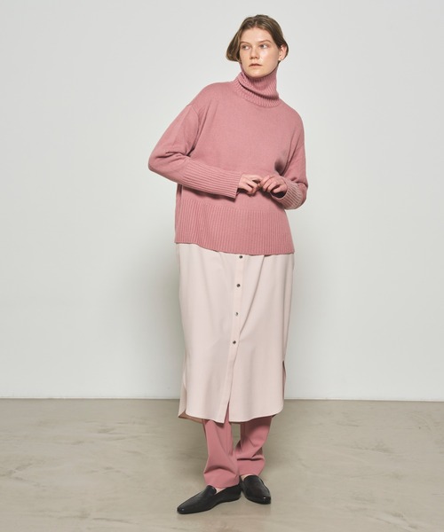 N.O.R.C by the line（ノークバイザライン）の「ウールカシミヤタートルネック（ニット/セーター・レディース・ブラック/ピンク/オフホワイト/アッシュブラウン/ベージュ/トップグレー・L/M/S）」の16枚目の写真