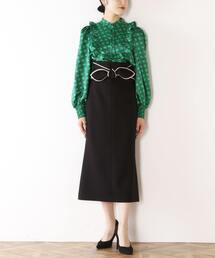 Tiara | バイカラーベルト付きマーメイドスカート(スカート)