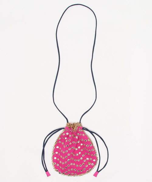 NE QUITTEZ PAS!（ヌキテパ）の「【 ne Quittez pas / ヌキテパ 】ドット刺繍巾着バッグ 012021GZ5 LCF（ハンドバッグ・レディース・ライトブルー/グリーン/ピンク・FREE）」の3枚目の写真