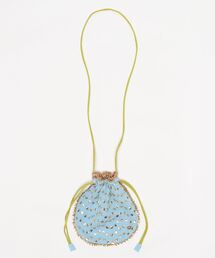 【 ne Quittez pas / ヌキテパ 】ドット刺繍巾着バッグ 012021GZ5 LCF