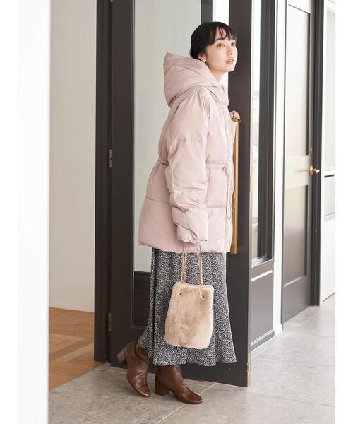 earth music&ecology(アースミュージックアンドエコロジー)の「ファー巾着バッグ *(ハンドバッグ・レディース・ブラウン/ピンク/アイボリー・FREE)」の18枚目の写真