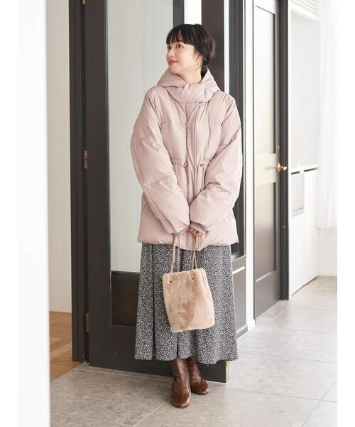 earth music&ecology(アースミュージックアンドエコロジー)の「ファー巾着バッグ *(ハンドバッグ・レディース・ブラウン/ピンク/アイボリー・FREE)」の19枚目の写真