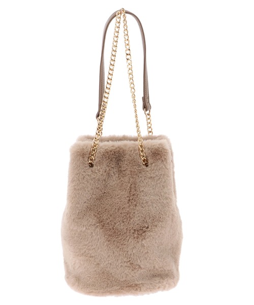 earth music&ecology(アースミュージックアンドエコロジー)の「ファー巾着バッグ *(ハンドバッグ・レディース・ブラウン/ピンク/アイボリー・FREE)」の14枚目の写真