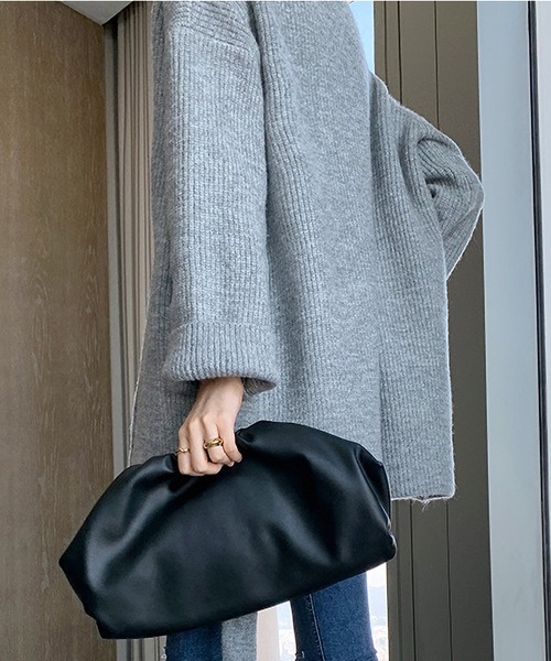 MAISON DE THERESE（メゾン ド テレーズ）の「ベルト付きなカーディガン（カーディガン/ボレロ・レディース・モカ/グレー/ダークグレー・FREE）」の17枚目の写真