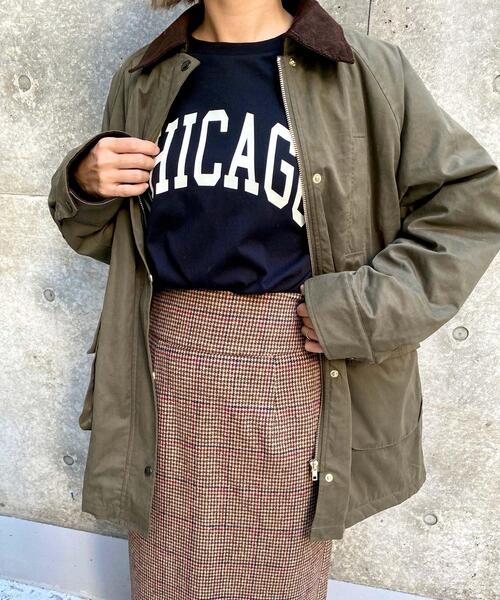 MLI'A(エムリア)の「襟配色ミリタリージャケット(ブルゾン・レディース・ベージュ/カーキ・M)」の3枚目の写真