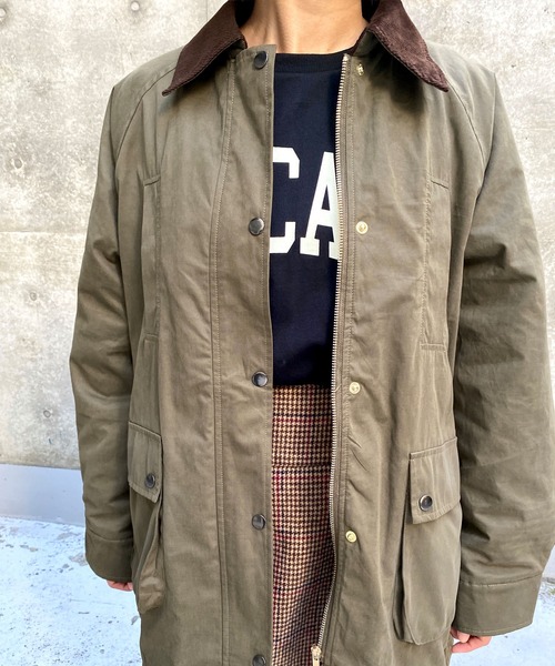 MLI'A(エムリア)の「襟配色ミリタリージャケット(ブルゾン・レディース・ベージュ/カーキ・M)」の8枚目の写真