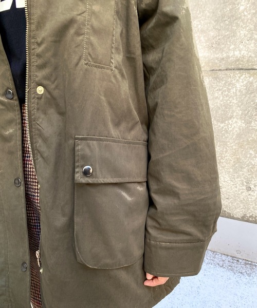 MLI'A(エムリア)の「襟配色ミリタリージャケット(ブルゾン・レディース・ベージュ/カーキ・M)」の9枚目の写真
