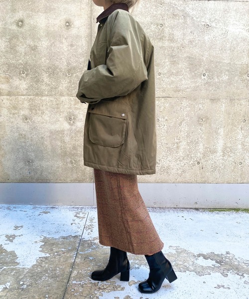 MLI'A(エムリア)の「襟配色ミリタリージャケット(ブルゾン・レディース・ベージュ/カーキ・M)」の10枚目の写真