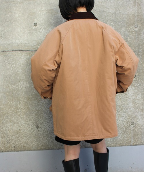 MLI'A(エムリア)の「襟配色ミリタリージャケット(ブルゾン・レディース・ベージュ/カーキ・M)」の19枚目の写真