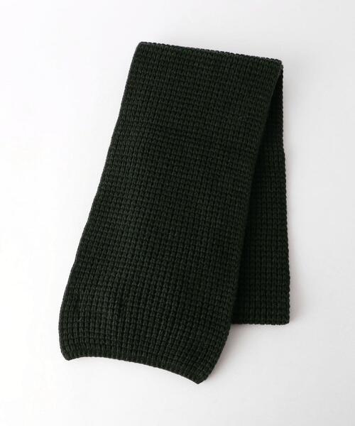 ROBERT MACKIE（ロバートマッキー）の「【別注】＜ROBERT MACKIE×green label relaxing＞ワッフル マフラー（マフラー・メンズ・ブラック/ダークグリーン/マスタード・FREE）」の3枚目の写真