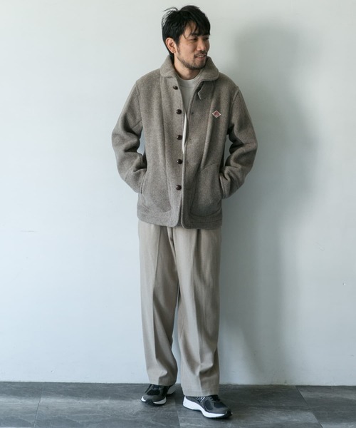 DANTON（ダントン）の「DANTON　ROUND COLLAR JACKET（ブルゾン・メンズ・チャコールグレー/ベージュ/ネイビー・40/38）」の18枚目の写真
