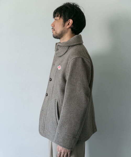 DANTON（ダントン）の「DANTON　ROUND COLLAR JACKET（ブルゾン・メンズ・チャコールグレー/ベージュ/ネイビー・40/38）」の16枚目の写真