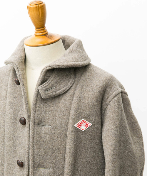 DANTON（ダントン）の「DANTON　ROUND COLLAR JACKET（ブルゾン・メンズ・チャコールグレー/ベージュ/ネイビー・40/38）」の5枚目の写真