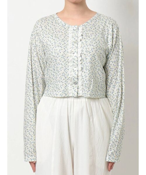 merry jenny（メリージェニー）の「flowerフリルレースカーディガン（カーディガン/ボレロ・レディース・グリーン/ブルー/イエロー・FREE）」の16枚目の写真