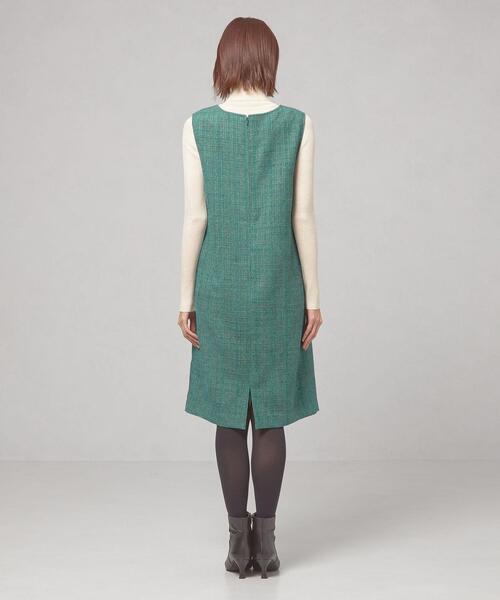 closet story（クローゼットストーリー）の「＜closet story（クローゼットストーリー）＞ツイード ジャンパースカート（ジャンパースカート・レディース・ブラック/ケリー・FREE）」の5枚目の写真