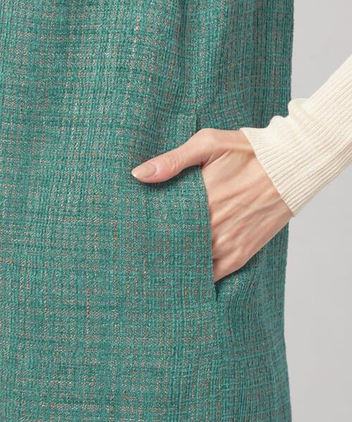 closet story（クローゼットストーリー）の「＜closet story（クローゼットストーリー）＞ツイード ジャンパースカート（ジャンパースカート・レディース・ブラック/ケリー・FREE）」の6枚目の写真