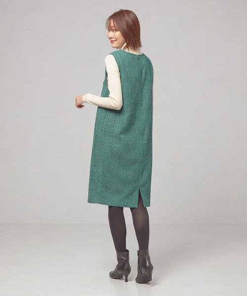 closet story（クローゼットストーリー）の「＜closet story（クローゼットストーリー）＞ツイード ジャンパースカート（ジャンパースカート・レディース・ブラック/ケリー・FREE）」の8枚目の写真