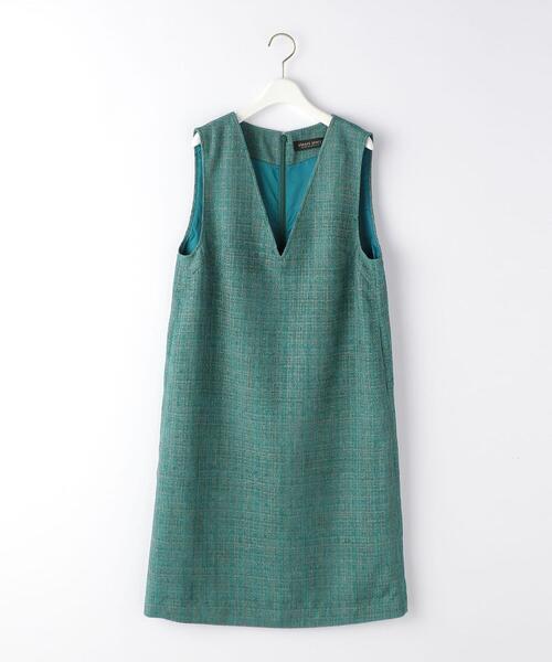 closet story（クローゼットストーリー）の「＜closet story（クローゼットストーリー）＞ツイード ジャンパースカート（ジャンパースカート・レディース・ブラック/ケリー・FREE）」の16枚目の写真