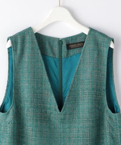 closet story（クローゼットストーリー）の「＜closet story（クローゼットストーリー）＞ツイード ジャンパースカート（ジャンパースカート・レディース・ブラック/ケリー・FREE）」の18枚目の写真