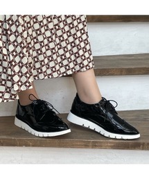 厚底レースアップシューズ（3.0cmヒール）