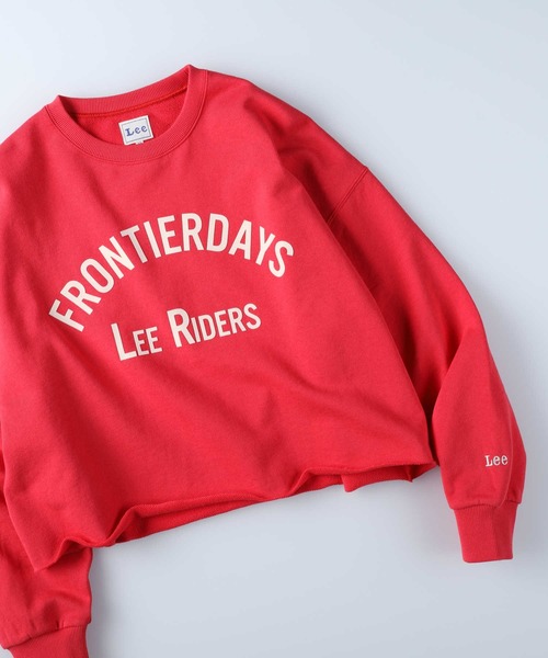 Lee（リー）の「【Lee】クロップスウェット（スウェット・レディース・レッド・M/L）」の10枚目の写真