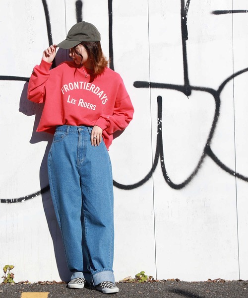 Lee（リー）の「【Lee】クロップスウェット（スウェット・レディース・レッド・M/L）」の8枚目の写真