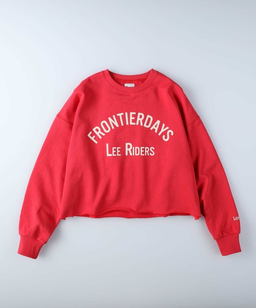 Lee（リー）の「【Lee】クロップスウェット（スウェット・レディース・レッド・M/L）」の11枚目の写真