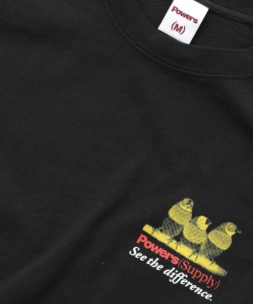 POWERS(パワーズ)の「POWERS BIRD SS TEE Tシャツ パワーズ UNION ユニオン(Tシャツ/カットソー・メンズ・ホワイト/ブラック・SMALL/MEDIUM/LARGE/X-LARGE)」の5枚目の写真