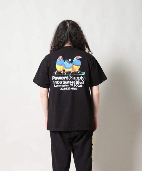 POWERS(パワーズ)の「POWERS BIRD SS TEE Tシャツ パワーズ UNION ユニオン(Tシャツ/カットソー・メンズ・ホワイト/ブラック・SMALL/MEDIUM/LARGE/X-LARGE)」の11枚目の写真