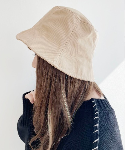 PairPair（ペアペア）の「チューリップハット（ハット・レディース・ブラック/ベージュ・FREE）」の2枚目の写真