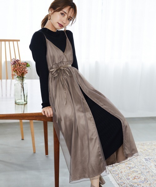 ブランド古着 ニットワンピース ワンピース Mysty Woman ミスティウーマン のファッション通販 Zozoused