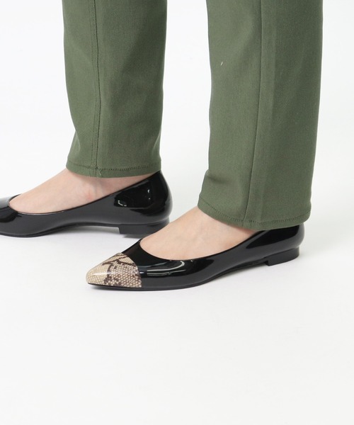 TEMPERATE（テンパレイト）の「【 TEMPERATE / テンパレイト 】 レインシューズ レインパンプス KATE PYTHON SYI（レインシューズ・レディース・グレー/ブラック・39/38/40/37/36）」の4枚目の写真