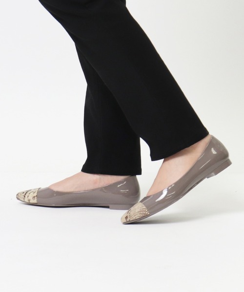 TEMPERATE（テンパレイト）の「【 TEMPERATE / テンパレイト 】 レインシューズ レインパンプス KATE PYTHON SYI（レインシューズ・レディース・グレー/ブラック・39/38/40/37/36）」の9枚目の写真