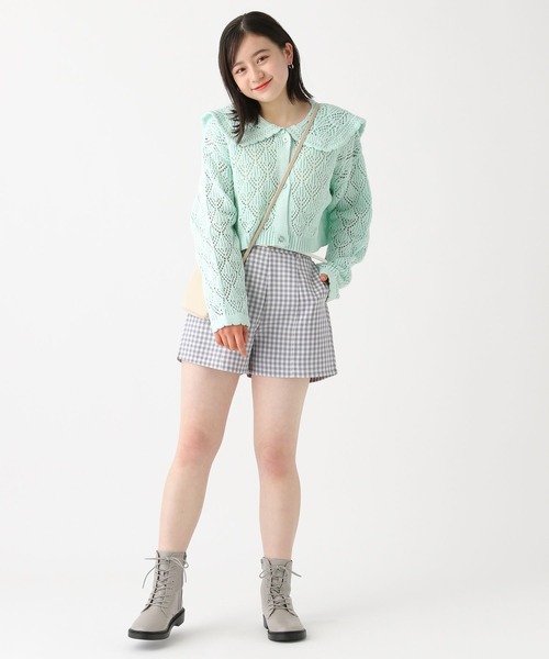 美品✨アナイ 20SS レーシー衿カーディガン　金ボタン ニット　フリルセーラー アナイ レーシー衿カーディガン セーラー（ANAYI（アナイ）の