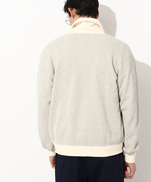 THE SHOP TK （ザ ショップ ティーケー ）の「◆粗杢ワッフルカーディガン（カーディガン/ボレロ・メンズ・ネイビー/オフホワイト/パープル・03/04/02）」の7枚目の写真