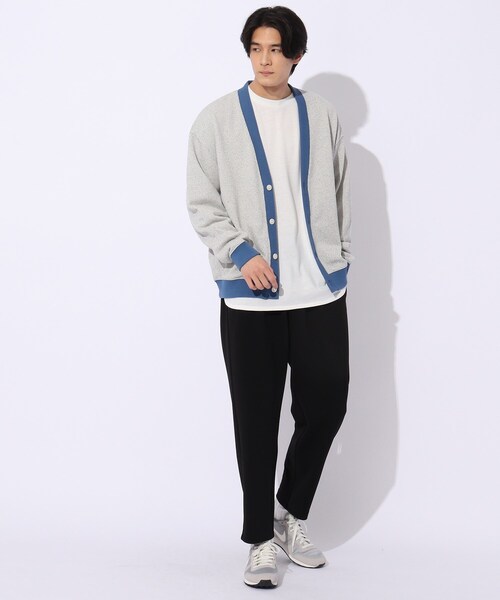 THE SHOP TK （ザ ショップ ティーケー ）の「◆粗杢ワッフルカーディガン（カーディガン/ボレロ・メンズ・ネイビー/オフホワイト/パープル・03/04/02）」の17枚目の写真