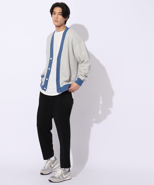 THE SHOP TK （ザ ショップ ティーケー ）の「◆粗杢ワッフルカーディガン（カーディガン/ボレロ・メンズ・ネイビー/オフホワイト/パープル・03/04/02）」の18枚目の写真