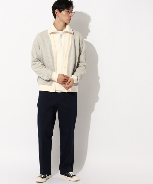 THE SHOP TK （ザ ショップ ティーケー ）の「◆粗杢ワッフルカーディガン（カーディガン/ボレロ・メンズ・ネイビー/オフホワイト/パープル・03/04/02）」の21枚目の写真