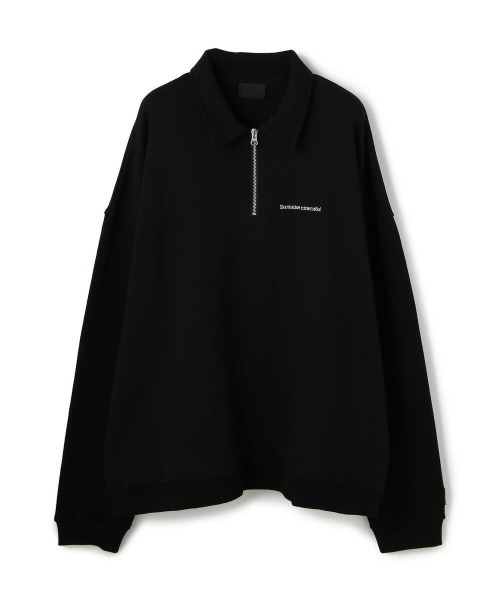 DANKE SCHON（ダンケシェーン）の「DankeSchon/ダンケシェーン/HALFZIPSWEAT/ハーフジップスウェット（スウェット・メンズ・ブラック/グリーン・FREE）」の2枚目の写真