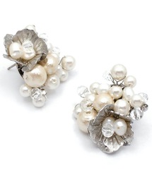Zoule ゾーラ：pearl bouquet 淡水パールブーケピアス