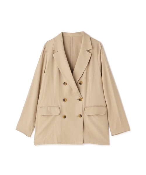 N.（N. Natural Beauty Basic）（エヌエヌナチュラルビューティーベーシック）の「【S Size Line】◆麻混テーラードダブルジャケット（テーラードジャケット・レディース・チャコールグレー/ベージュ/ナチュラル・SMALL/MEDIUM）」の19枚目の写真