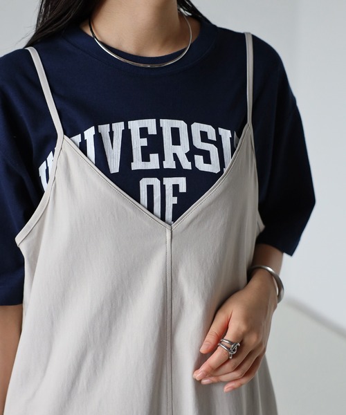 Fizz（フィズ）の「【Fizz/フィズ】　スパンツイル　裾フレアキャミワンピース（ワンピース・レディース・ブラック/オリーブ/ブルー/カーキ/グレイッシュベージュ・M/L）」の16枚目の写真